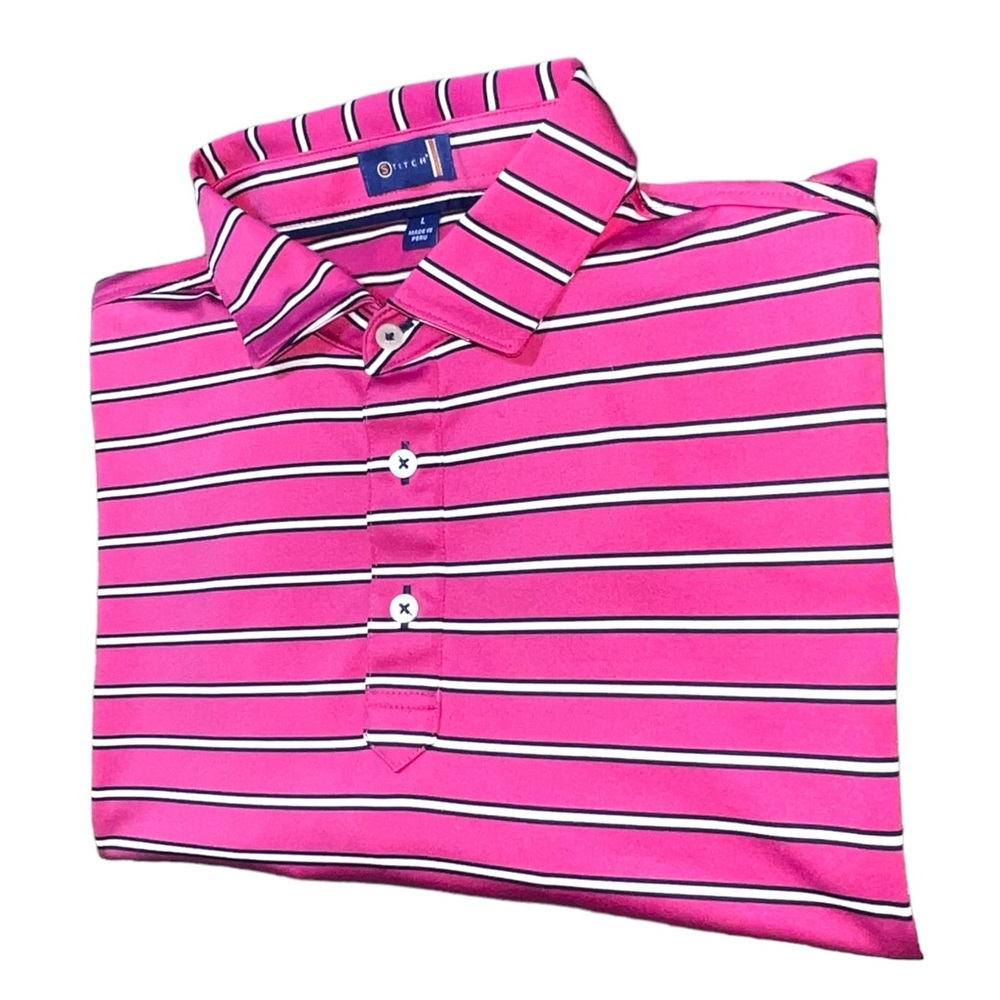 Stitch Golf Polo Men’s size Large Embroidered Worthington Hills Country Club - Picture 9 of 9